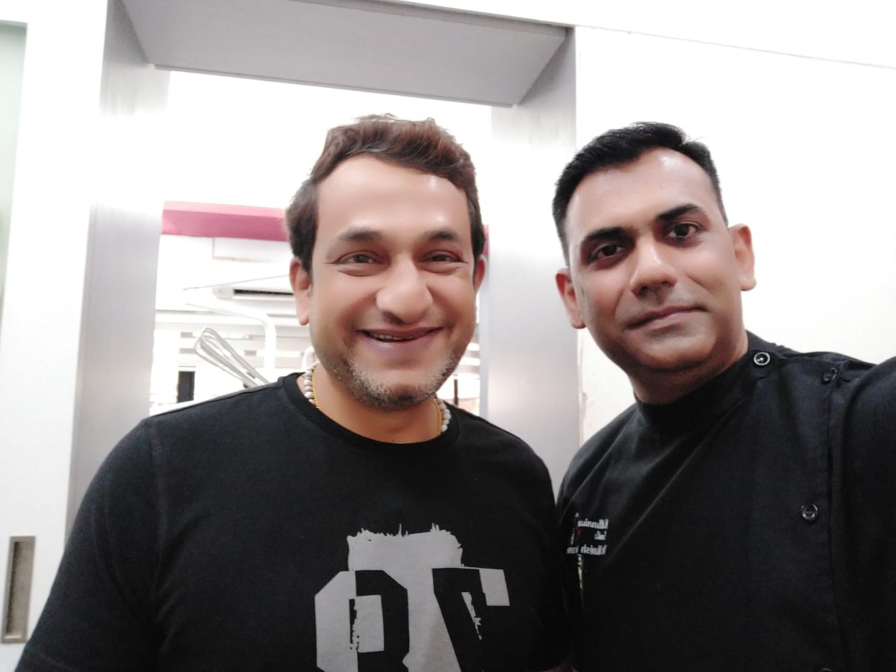 Dr. Manish Sonawane with a visiting celebrity patient